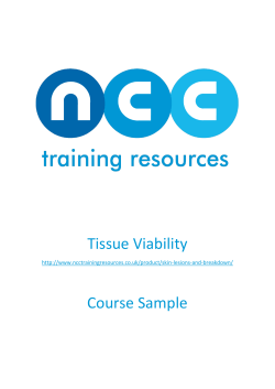 Tissue Viability Course Sample