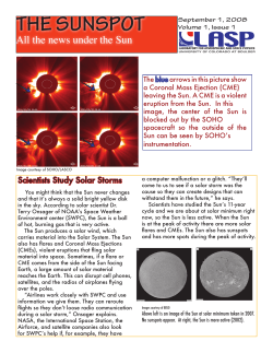 THE SUNSPOT - Laboratory for Atmospheric and Space Physics