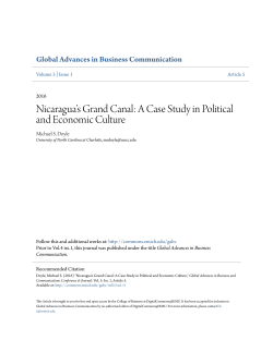 Nicaragua`s Grand Canal: A Case Study in Political and Economic