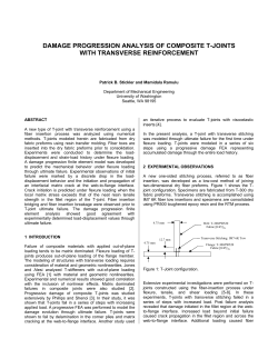 Damage Progression Analysis of Composite T