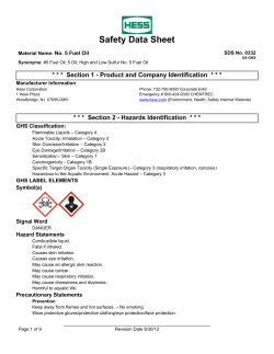 Safety Data Sheet - Hess Corporation