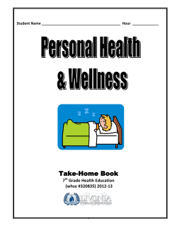 7th Grade Health - Livonia Public Schools