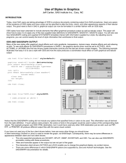 Use of Styles in Graphics