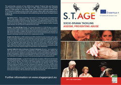 SOCIO-DRAMA TACKLING AGEISM, PREVENTING ABUSE Further