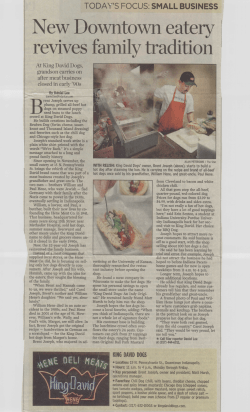 Read Article - King David Dogs