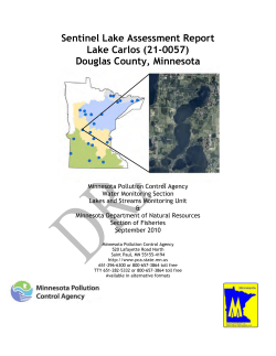 Sentinel Lake Assessment Report Lake Carlos (21