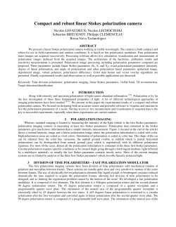 Compact and robust linear Stokes polarization camera