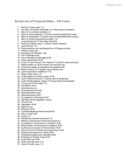 Barska List of Prepared Slides - 100 Count