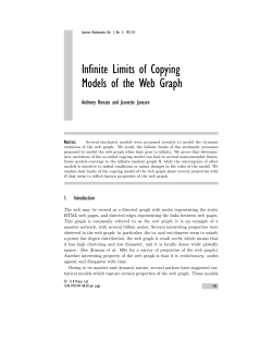 Infinite Limits of Copying Models of the Web Graph