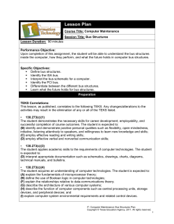 Bus Structures Exam Key