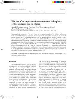 The role of intraoperative frozen section in