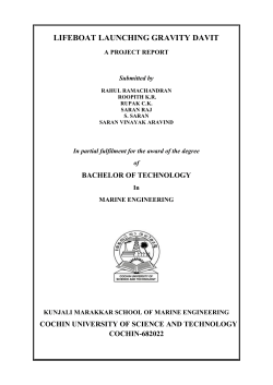 Lifeboat launching gravity davit