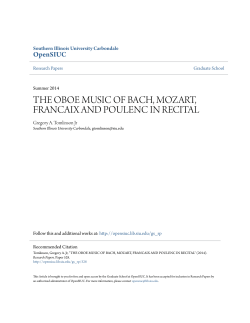 the oboe music of bach, mozart, francaix and poulenc in