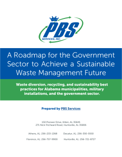 to Your Copy of Minimizing Municipal and