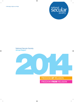 FREEDOM OF RELIGION FREEDOM FROM RELIGION