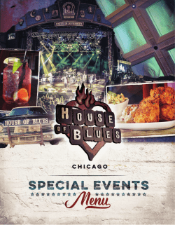 Menu - Live Nation Special Events