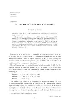 on the axiom system for bci-algebras