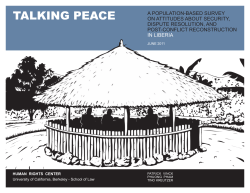 Talking Peace: A Population-Based Survey on