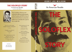 An American Parable - Jerry Wilson for Oregon Governor