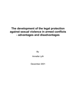 The development of legal protection against