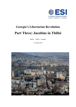 Part Three: Jacobins in Tbilisi