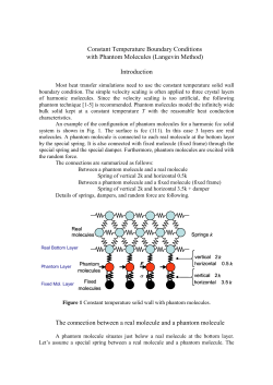 Constant Temperature Boundary Conditions with Phantom Molecules