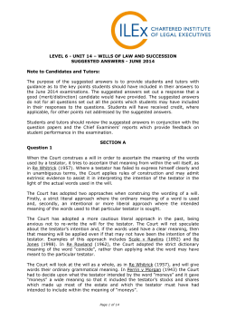 Law of Contract July 2010