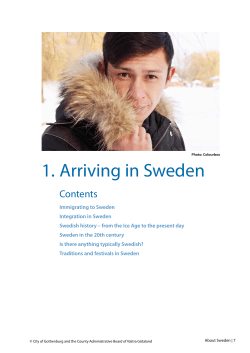 Chapter 1 - Information om Sverige