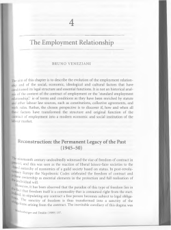 Bruno Veneziani the Employment Relationship