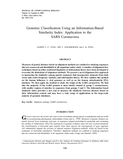 Genomic Classification Using an Information