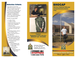 Selection Criteria - Saskatoon Police Service