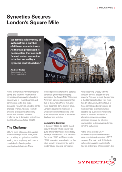 Synectics Secures London`s Square Mile