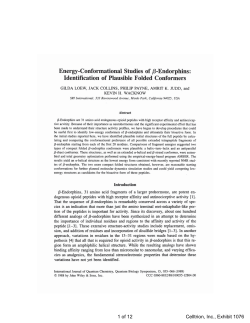 Energy-Conformational studies of [beta]