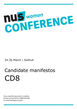 Candidate manifestos - Amazon Web Services