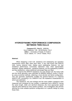 hydrodynamic performance comparison between twin hulls