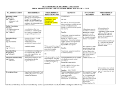 Outline of Prescription Drug Regulations