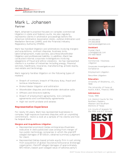 Mark L. Johansen - Gruber Elrod Johansen Hail Shank LLP