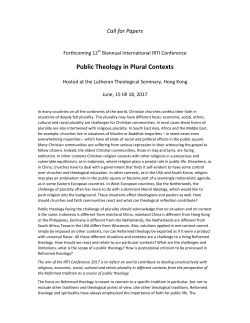 Public Theology in Plural Contexts