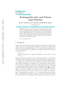 Exchangeable pairs and Poisson approximation