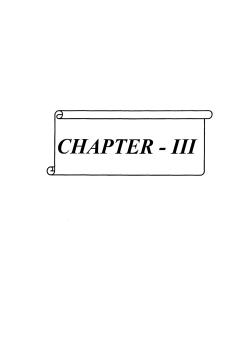 chapter - iii
