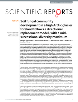 Soil fungal community development in a high Arctic glacier foreland