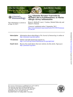 Allergic-Airway Inflammation Myeloid Cells Is Proinflammatory in