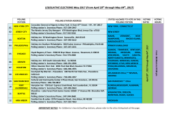 polling stations - Consulate General of Algeria in New York