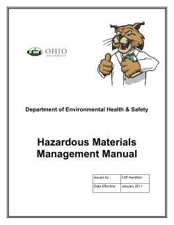 Hazardous Materials Manual
