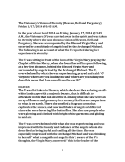 The Visionary`s Vision of Eternity (Heaven, Hell and Purgatory