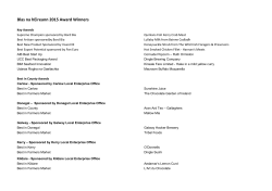 Blas na hEireann 2015 Award Winners