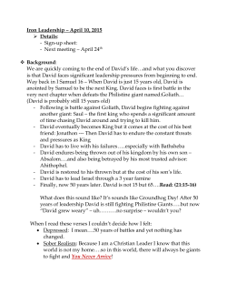 Iron Leadership &ndash; April 10, 2015 Details: - Sign-up sheet: