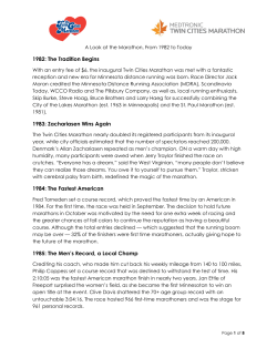 1982: The Tradition Begins 1983: Zachariasen Wins Again 1984