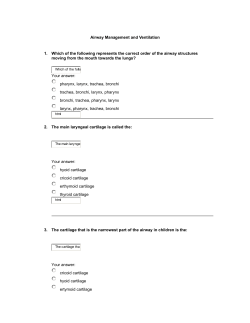 Airway Management and Ventilation