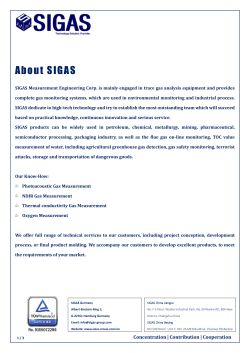 SIGAS NDIR Gas Module